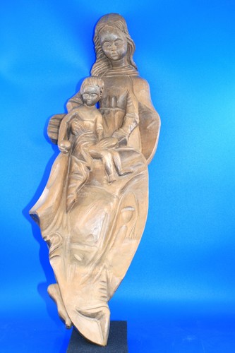 Holzfigur geschnitzt maria - holzfigur,