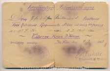 114718, Urkunde Besitzzeugnis