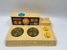 Fisher Price Herd Herdplatte Küche Spielzeug 1978 vintage