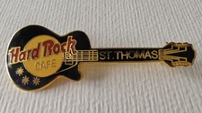 Pin • HARD ROCK CAFE - ST. THOMAS • Version: Schwarze Gitarre •