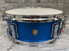 Ludwig 1966 Pioneer Snare Blue Sparkle 14x5  Vintage Made in USA •Players Snare•