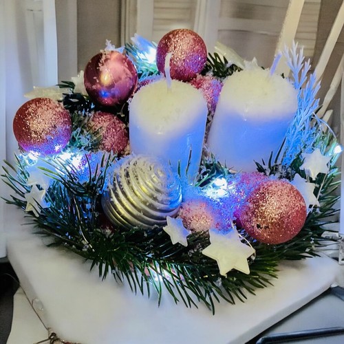 Adventskranz adventsgesteck - adventskranz,