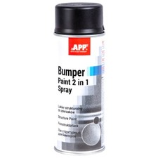 Strukturlack Fein Bumper Paint 1x 400ml Schwarz Stoßstangen Spray Kunststoff APP