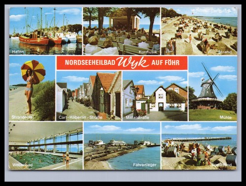 Ansichtskarte nordseeheilbad - ansichtskarte,
