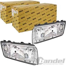 2x TYC H7/H3 SCHEINWERFER LINKS+RECHTS SCHWARZ für SKODA FABIA 6Y2 99-08 MIT LWR