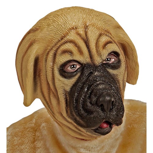 Latex bullmastiff maske - maske, #