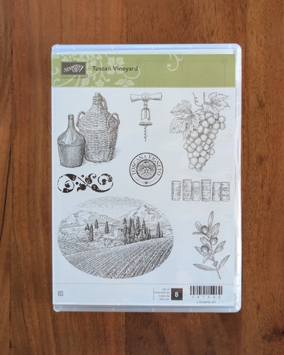 Stempelset tuscan vineyard - "tuscan, vineyard"