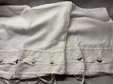 2 x Hochwertige Arte Pura zwei Kissenbezüge Leinen 80x50 cm creme - weiss