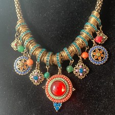 Strass+Edelstein-Halskette