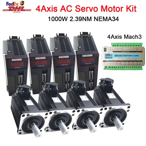 4axis mach3 1kw 4nm servo - 1kw,