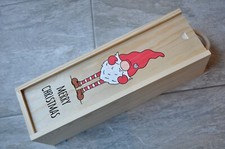 Leere Holz Wein Sekt Flasche