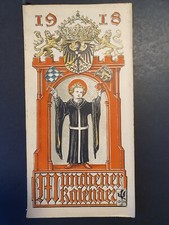 Münchener Kalender 1918 Hamburgisches Staatswappen & 12 weitere - Sehr gut erh.