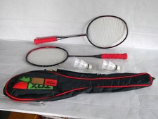 Beach Badminton-Set TOX Carbonex Beach 2 Rackets 4 Bälle Hülle Federballset