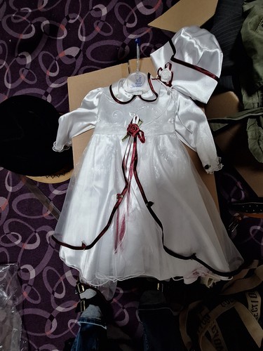 Taufkleid mütze schuhe gr - taufkleid,