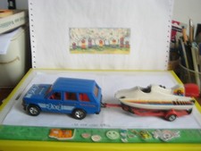 MAJORETTE, 1:36, RANGE ROVER mit Boatsanhänger, " 4x4 all Roads RACING ",