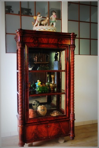 Biedermeier glasvitrine - biedermeier,