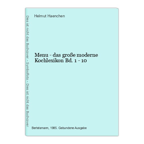 Menu das große - große, moderne