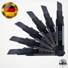 Cuttermesser Profi 18mm Aluminium Cutter Teppichmesser + Abbrechklingen  "BLACK"