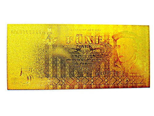 Gold banknote ddr - , 5
