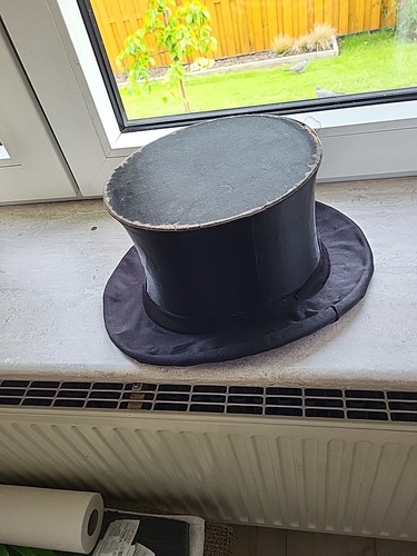 Zylinder klapphut antik karl - zylinder,