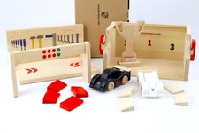 Original Porsche Drivers Selection Race Track Starter Set Holzspielzeug Rennbahn