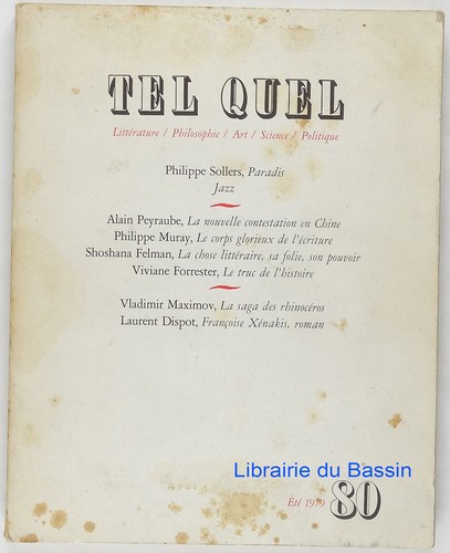 Tel quel 80 sollers - nr.,