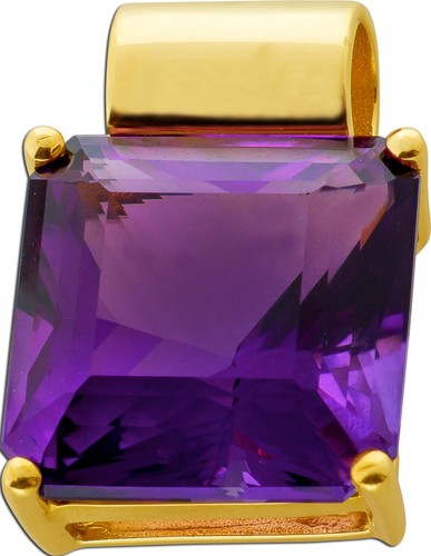 Amethystanhänger gold 585 - amethystanhänger, 14