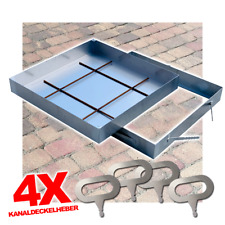 Schachtabdeckung Edelstahl Schachtdeckel auspflasterbar Gullideckel A15 EN124