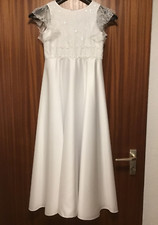 805N) Lilly Kommunion Kleid weiß Gr 134