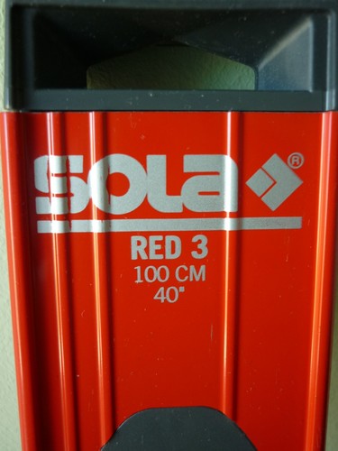 Wasserwaage 100 sola - 100, red