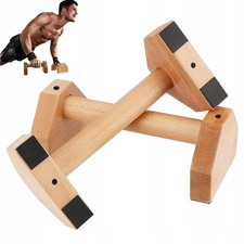 Parallettes Handstand Barren Liegestützgriffe Push-Up bars Fitness Griffe Holz