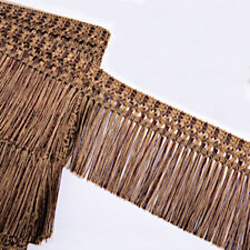 ab 1m Luxus Fransen 12cm breit bronze Schnittf,- Tanzfransen Dekoborte Spitze DE