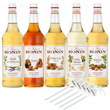 Monin 5+5 Set Café Kaffeesirup mit 5 Dosierpumpen