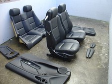 Inkl. UMBAU BMW E46 Cabrio schwarz Lederausstattung Leder Sitze Montana normal