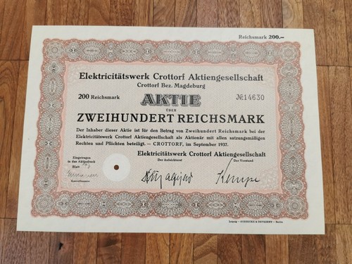 Aktie hist wertpapier - aktie, hist.