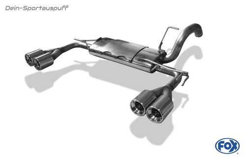Fox duplex sportauspuff für - fox,