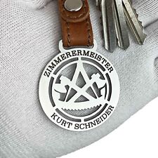 Geschenk für Zimmerer mit Text - Zunftzeichen - Geburtstag Schlüsselanhänger
