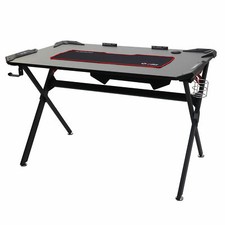 B-Ware Schreibtisch MCW-F11, Computertisch Gaming-Schreibtisch, 120x75cm schwarz