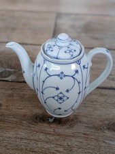 TOP ZUSTAND Teekanne Bavaria Kanne Tee weis blau indisch Indien