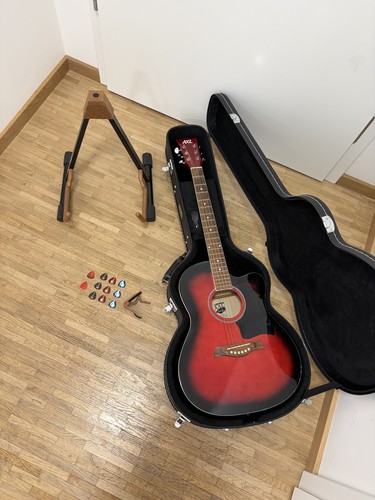 Axl acoustic guitar with - axl, case