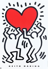Keith Haring 86x61cm LOVE Offsetprint 1993 US Pop Art Fotofolio Artpost Editions