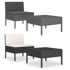 2-tlg. Garten-Lounge-Set mit