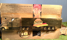 Grell Michael Schumacher Kollektion Formel 1 Sattelzug Gold Fan Truck 1.87 H0
