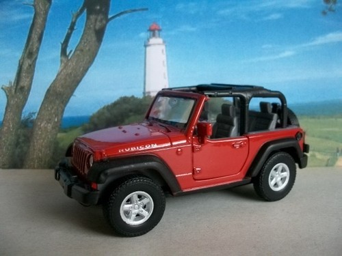 Modellauto jeep wreangler rot - jeep,