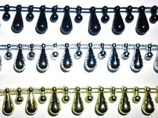 Träne Perlen Fransen, Zum Aufnähen Rand, Braut Bekleidung Basteln, Kunst T100