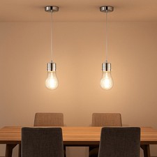 Esszimmerleuchte Pendelleuchte Hängelampe Drahtgeflecht E14 Glühbirne 2er Set