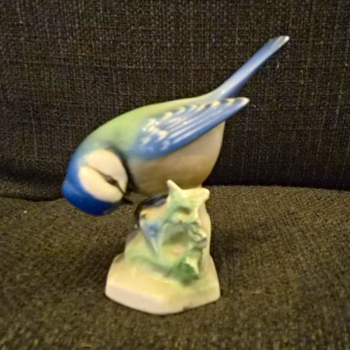 Blaumeise porzellanfigur - blaumeise,