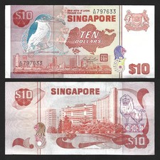 SINGAPUR   $10 Dollars 1979