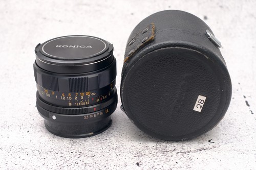 Konica hexanon 28mm - 28mm, f/3.5