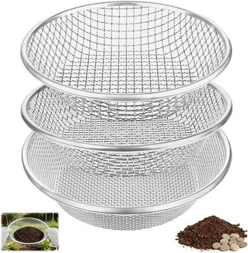 3er set gartensieb metall - gartensieb, 30